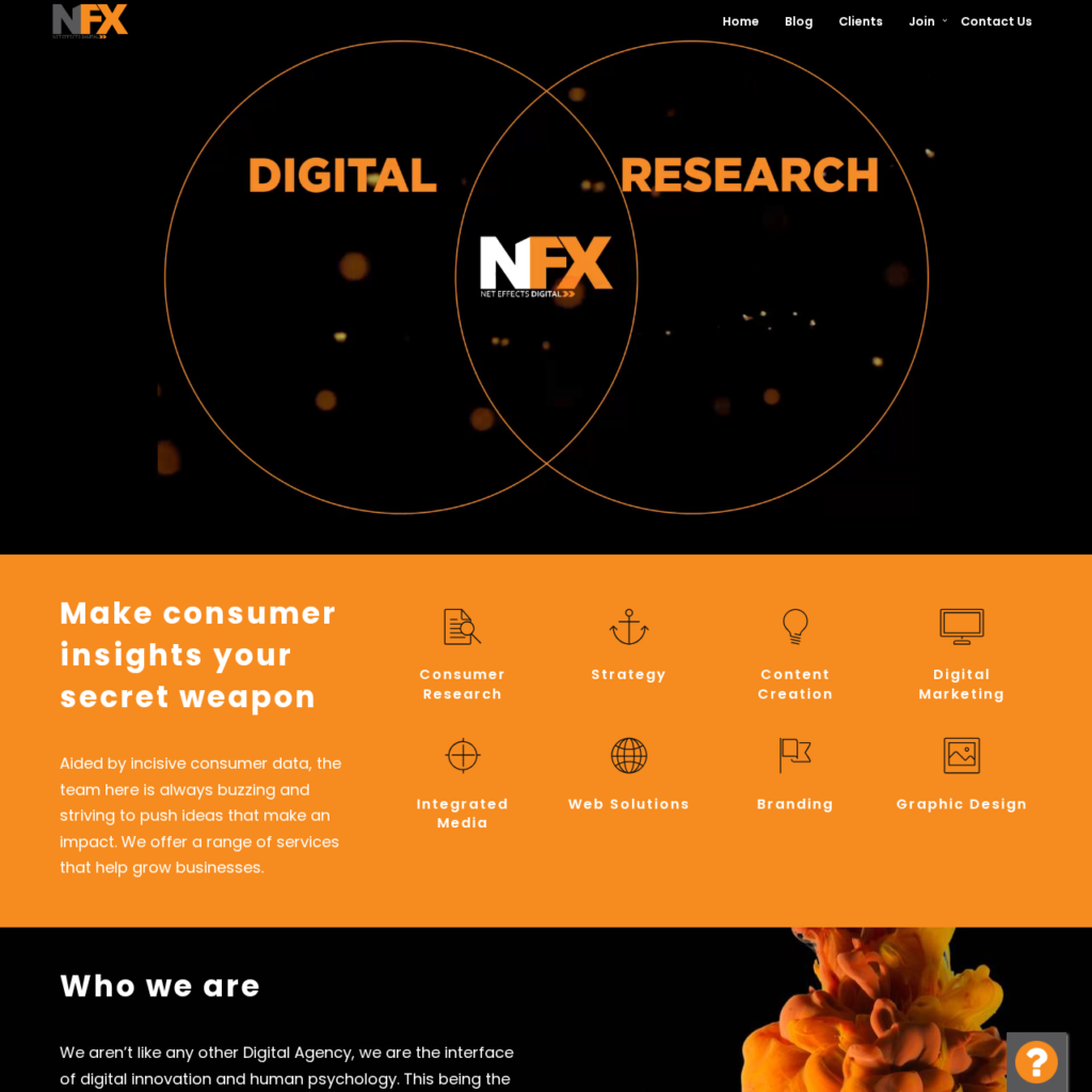 NFX Homepage NFX DIgital- Gamified Research